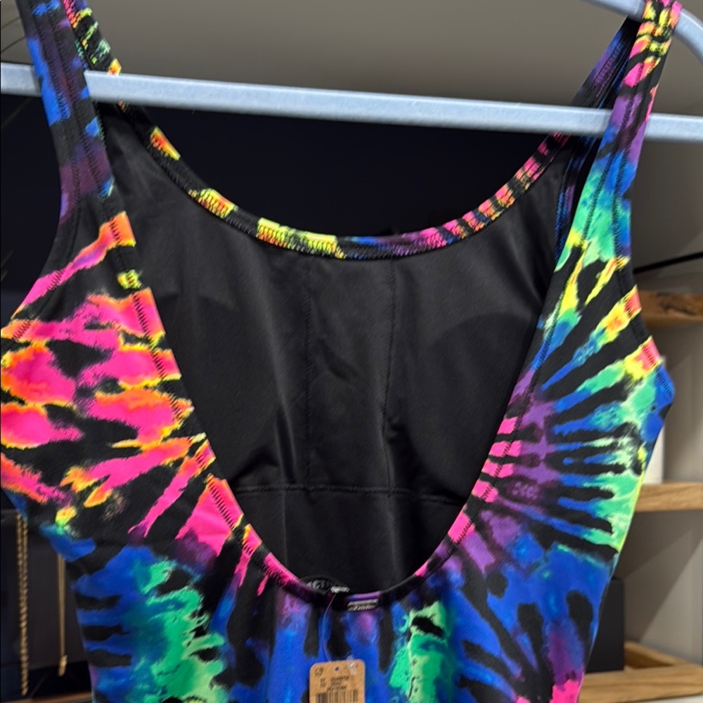 PINK VICTORIA SECRET -- ACTIVE SZ M -Colorful Tie-Dye Swimsuit - Picture 7 of 9